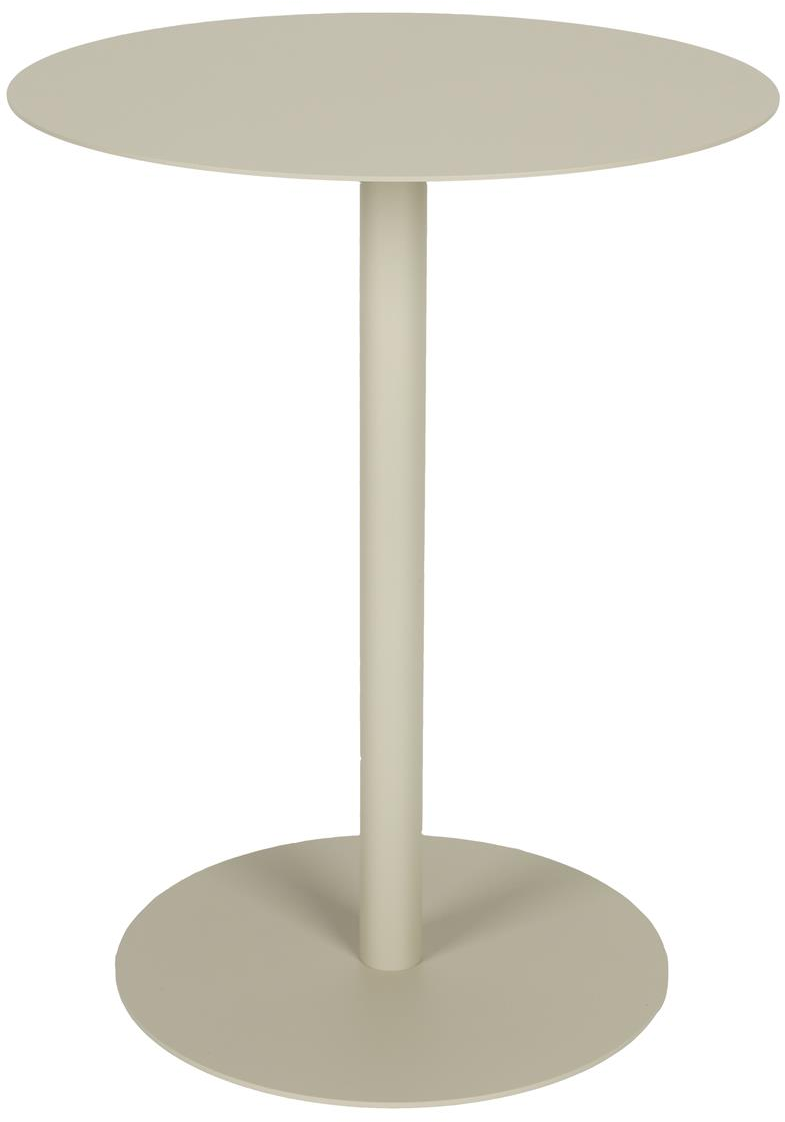 Sidebord Zuiver Snow Ø35 x H45 cm lysegrå stål vejrbestandigt til indendørs og udendørs brug