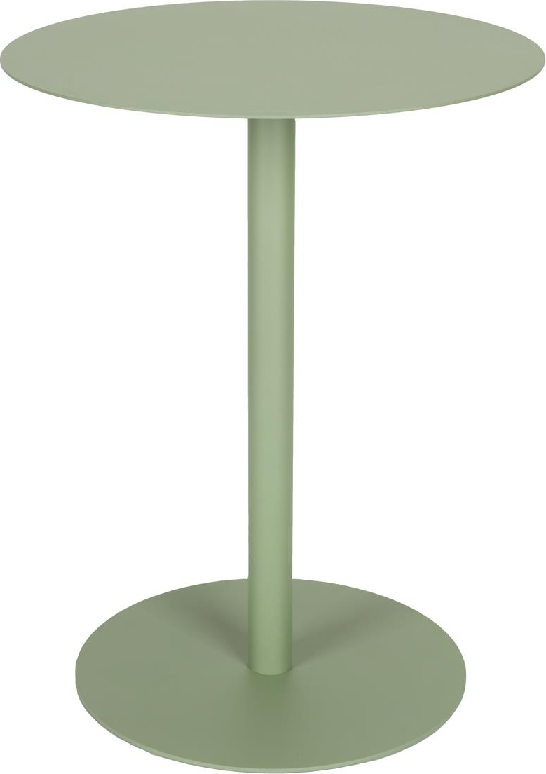 Sidebord Zuiver Snow Ø35×H45cm støvet grøn stål til stue og terrasse