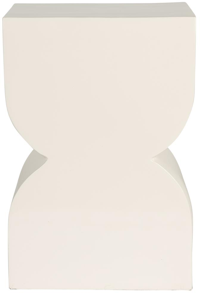 Zuiver Cones skammel i perlemor aluminium - stabelbar siddeplads og dekorativt sidebord