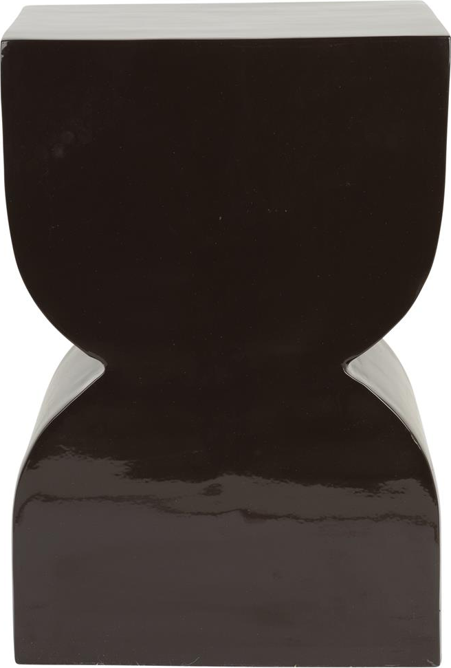 Skammel/pouf Zuiver Cones antracit aluminium kompakt design H45×B30×L21 cm