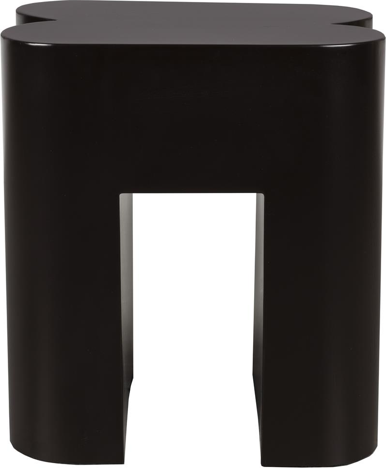 Skammel Zuiver Shape kulsort pulverlakeret jern H45xB40xD40 cm