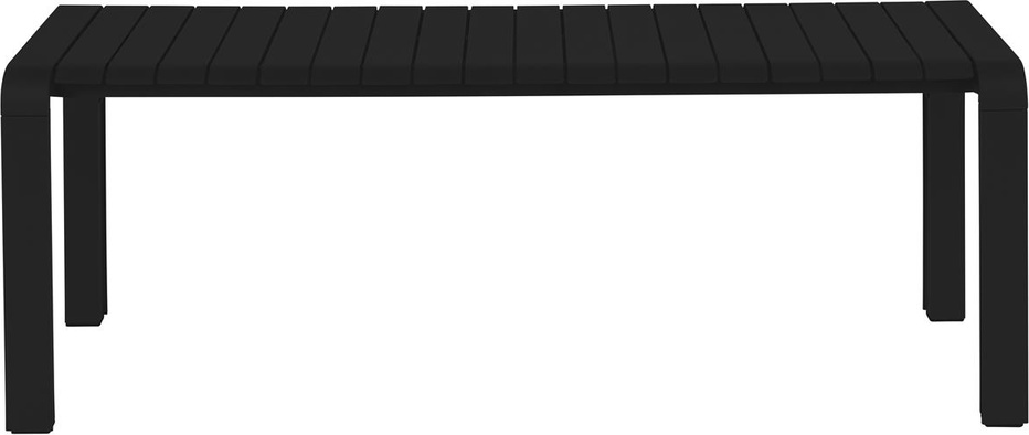 Udendørs bænk Zuiver Vondel - aluminium havebænk antracit L129,5 x B45 x H45