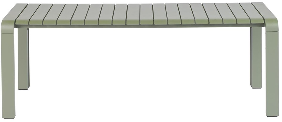 Udendørs bænk Zuiver Vondel havebænk i lysgrå aluminium 2-personers vejrbestandig