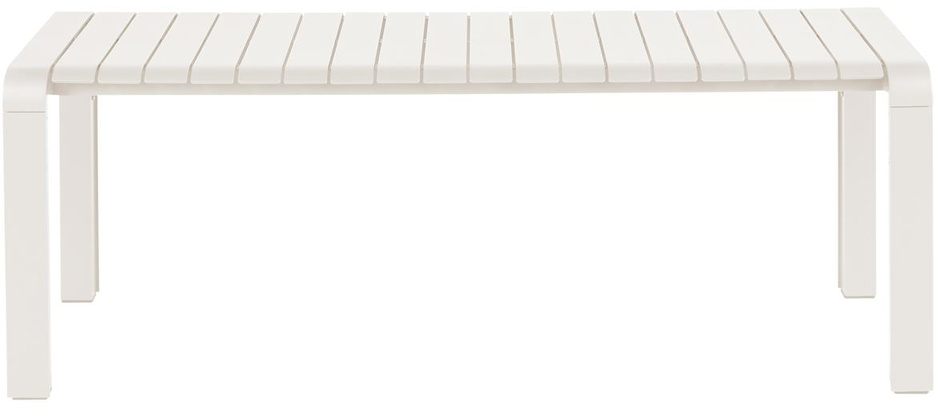 Udendørs bænk, havebænk Zuiver Vondel offwhite aluminium 129,5 cm