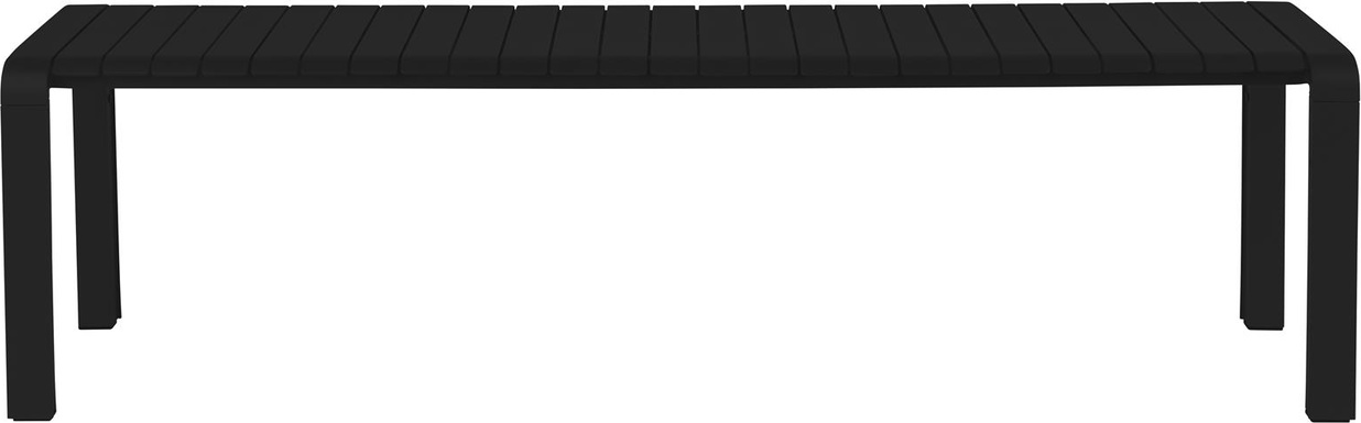 Udendørs bænk Zuiver Vondel havebænk antracit aluminium L175 cm til 3 personer