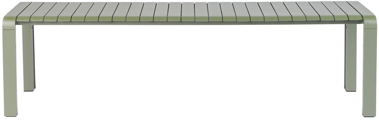 Udendørs bænk Zuiver Vondel aluminium 175 cm lysgrå