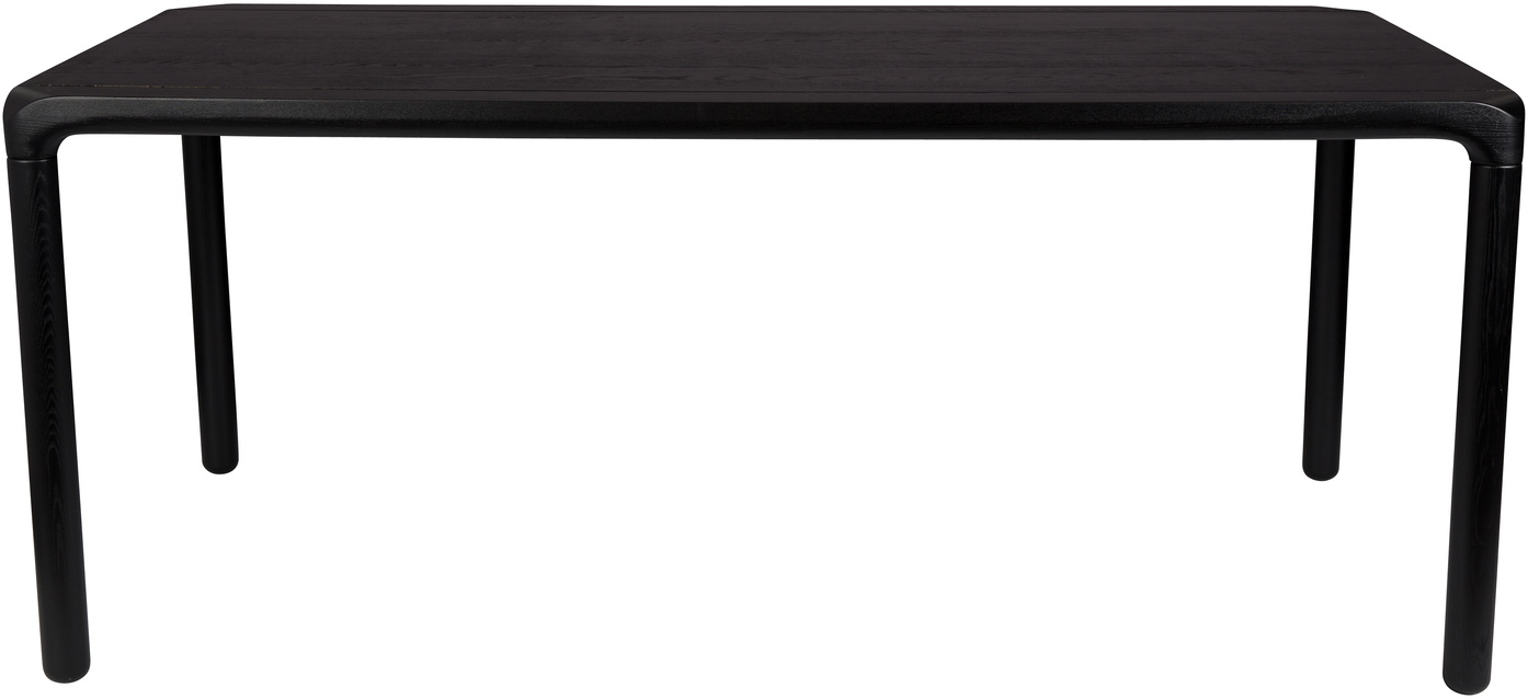 Spisebord Zuiver Storm rektangulært sort asketræ 180x90x75 cm