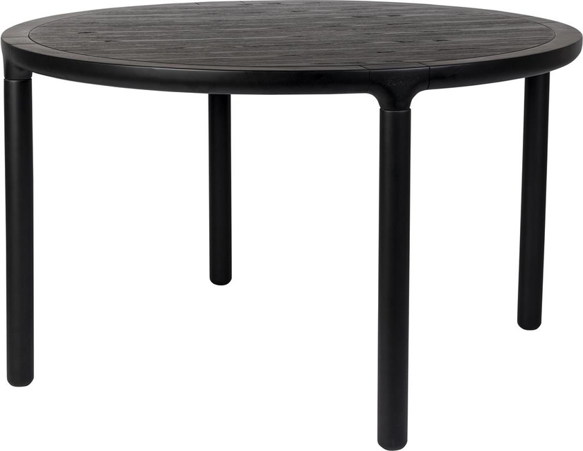 Spisebord Zuiver Storm rundt Ø128 cm sort askfiner gummitræ