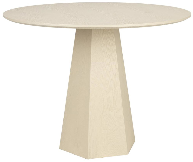 Spisebord Zuiver Pilar rund Ø100 x H76 cm perlemor askefiner & asketræ