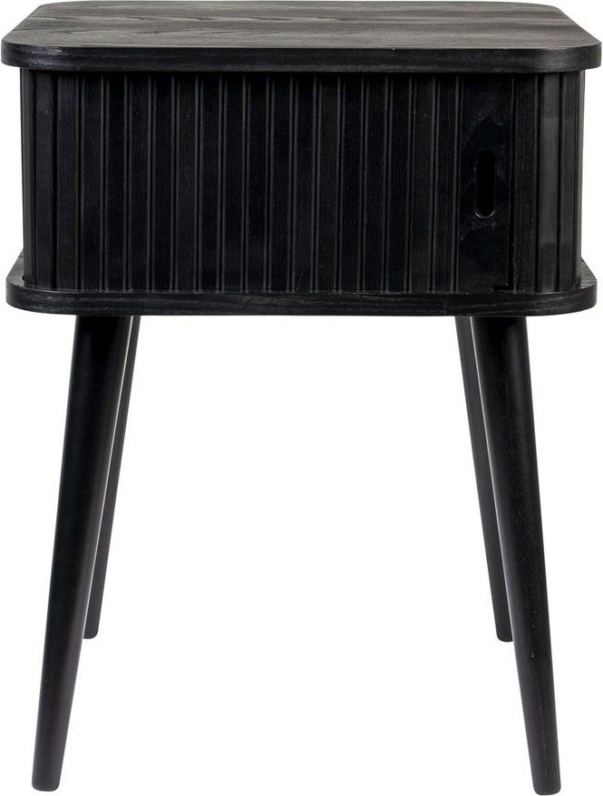Sidebord/natbord Zuiver Barbier kulsort træ H59xB45xL45 cm