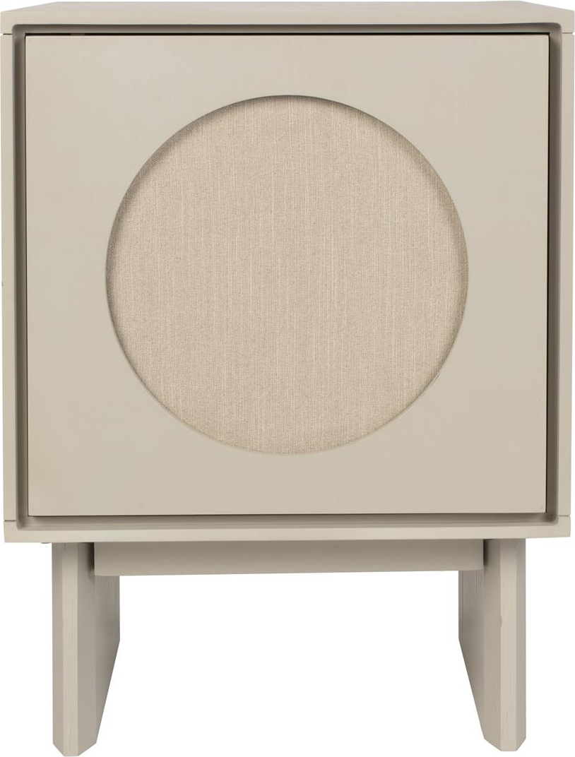 Sidebord Zuiver Twin lysgrå - MDF/akacietræ H59xB44xL40 cm