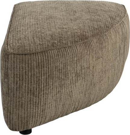 Zuiver Element Hunter puf modulær brungrå ribbet stof 100×60×38 cm