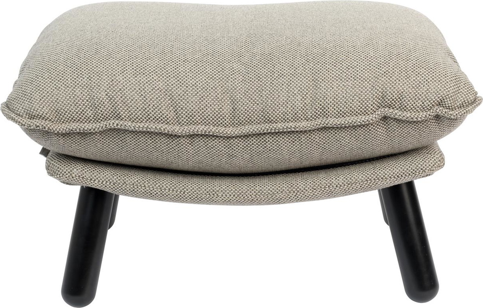 Stofskammel Zuiver Hocker lysgrå taburet H46xB52xL78 cm