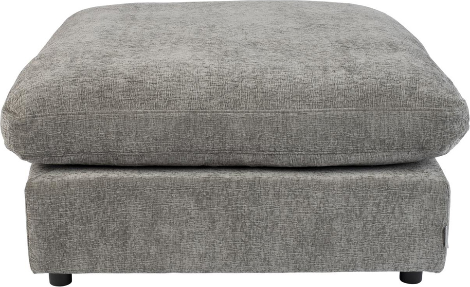 Skammel Zuiver Hocker Grå Stof 92x92x47 cm