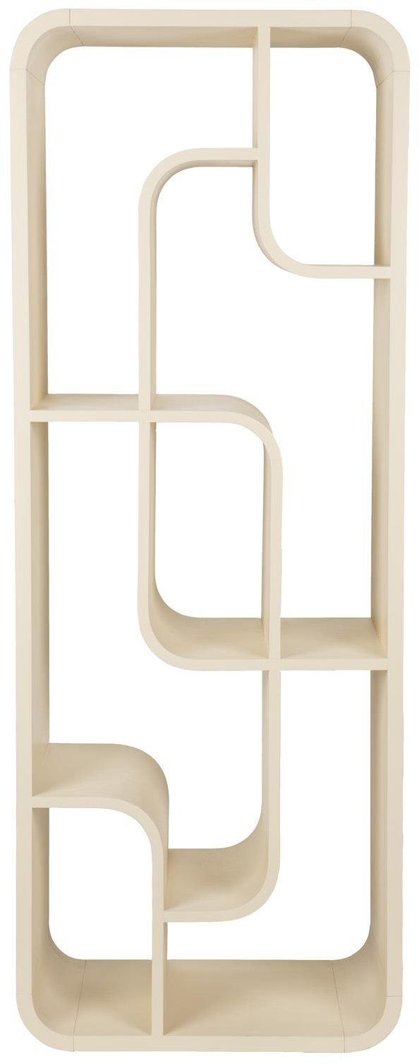 Bogreol Zuiver Seven lysgrå egetræsfiner 160x60x35 cm