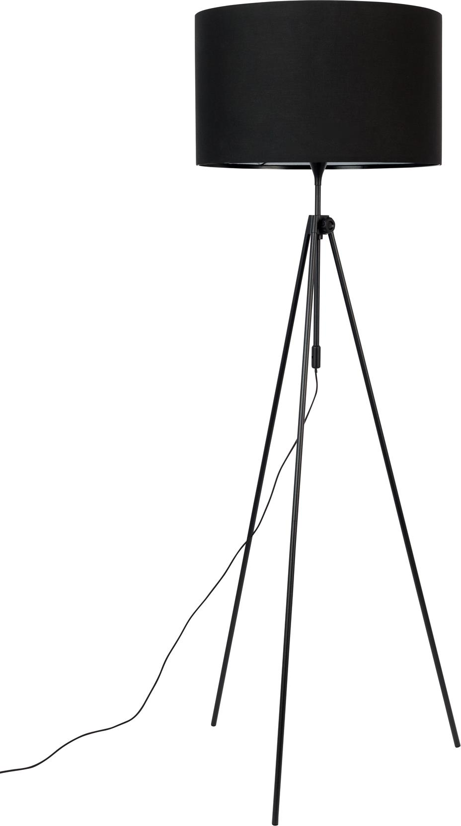 Gulv-/stålampe Zuiver Lesley højdejusterbar ø58 x h153 cm antracit jern