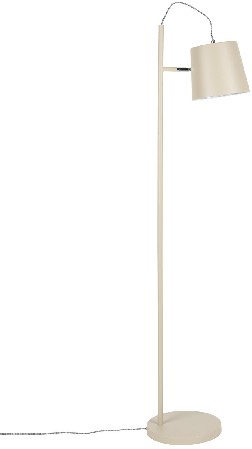 Gulvlampe Zuiver Buckle lysgrå metal H150 Ø38 cm drejelig vipbar