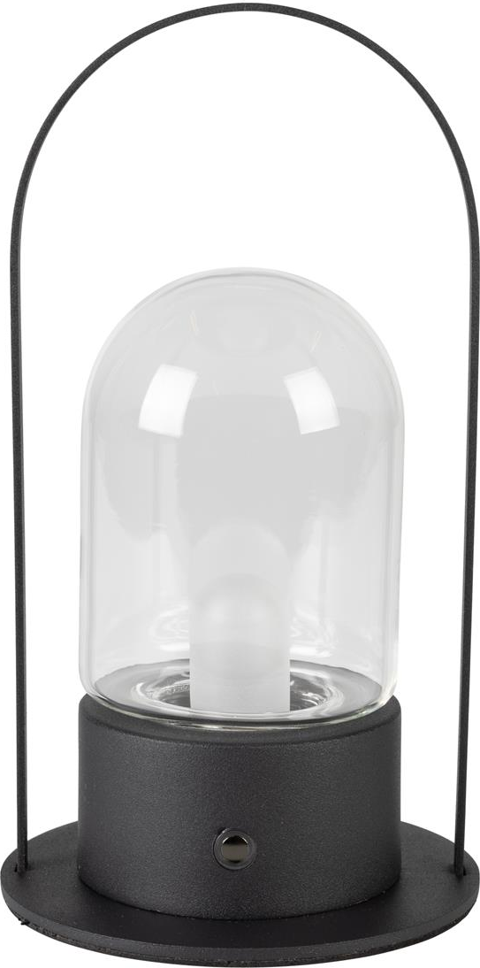 Bordlampe Zuiver Smarty i sølvfarvet jern med dæmper og integreret LED Ø12 x H22,5 cm