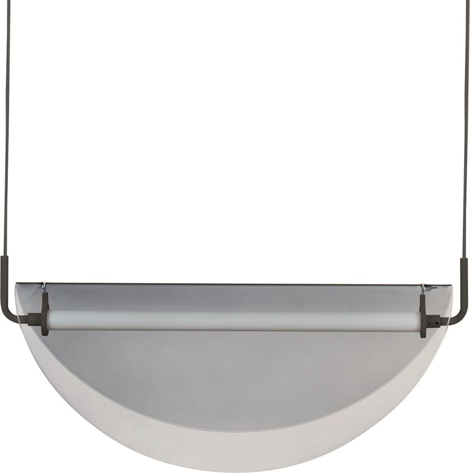 Pendellampe Zuiver Rani sølv jern H160xB73,5xL22 cm retro-moderne Memphis indendørsbelysning med varmt hvidt lys