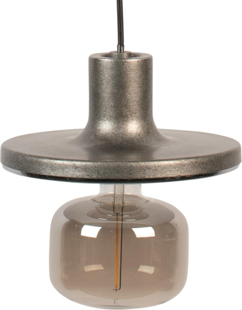 Pendel lampe Zuiver Skye stengrå jern Ø20 cm H170,5 cm