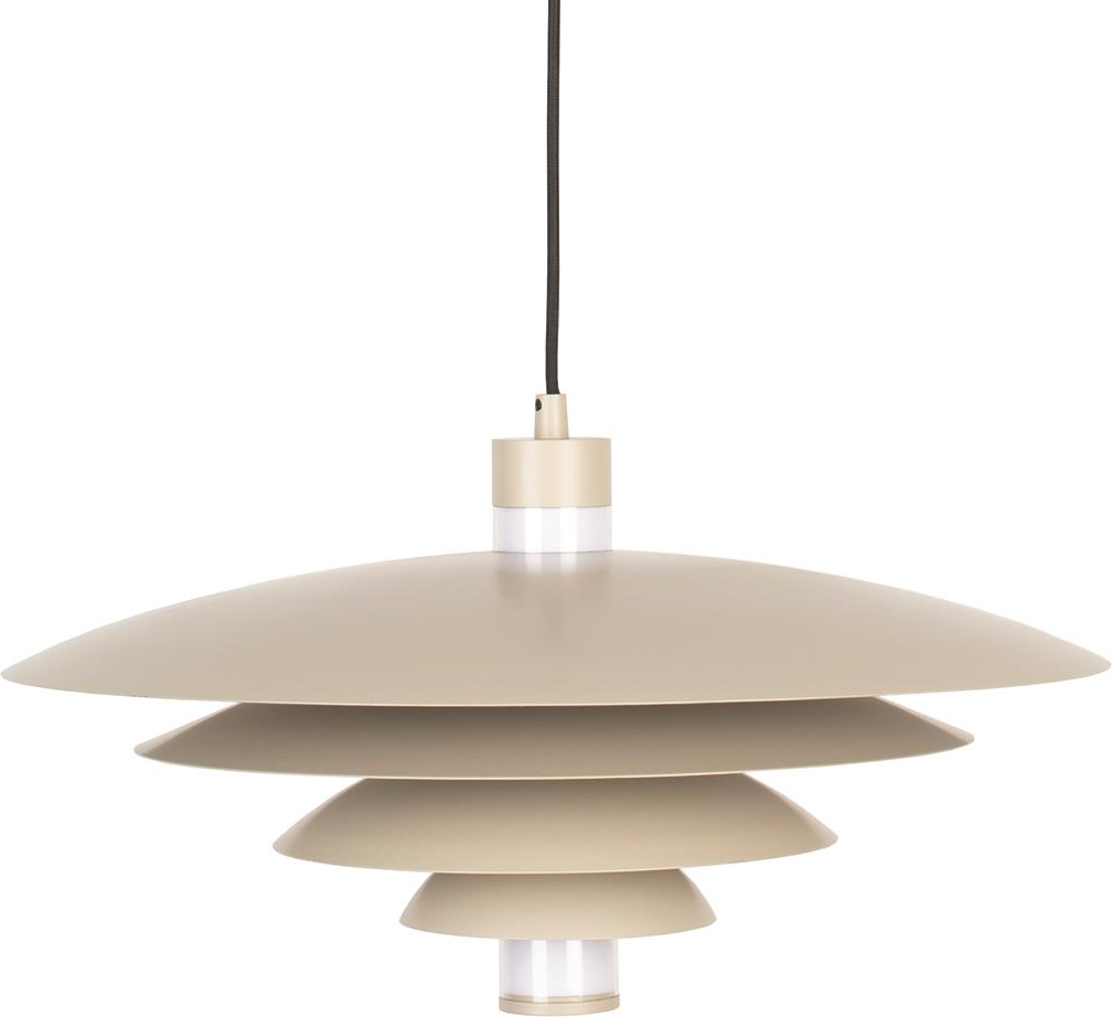 Pendellampe Zuiver Cole stenlysgrå Ø55 cm jern loftlampe dæmpbar