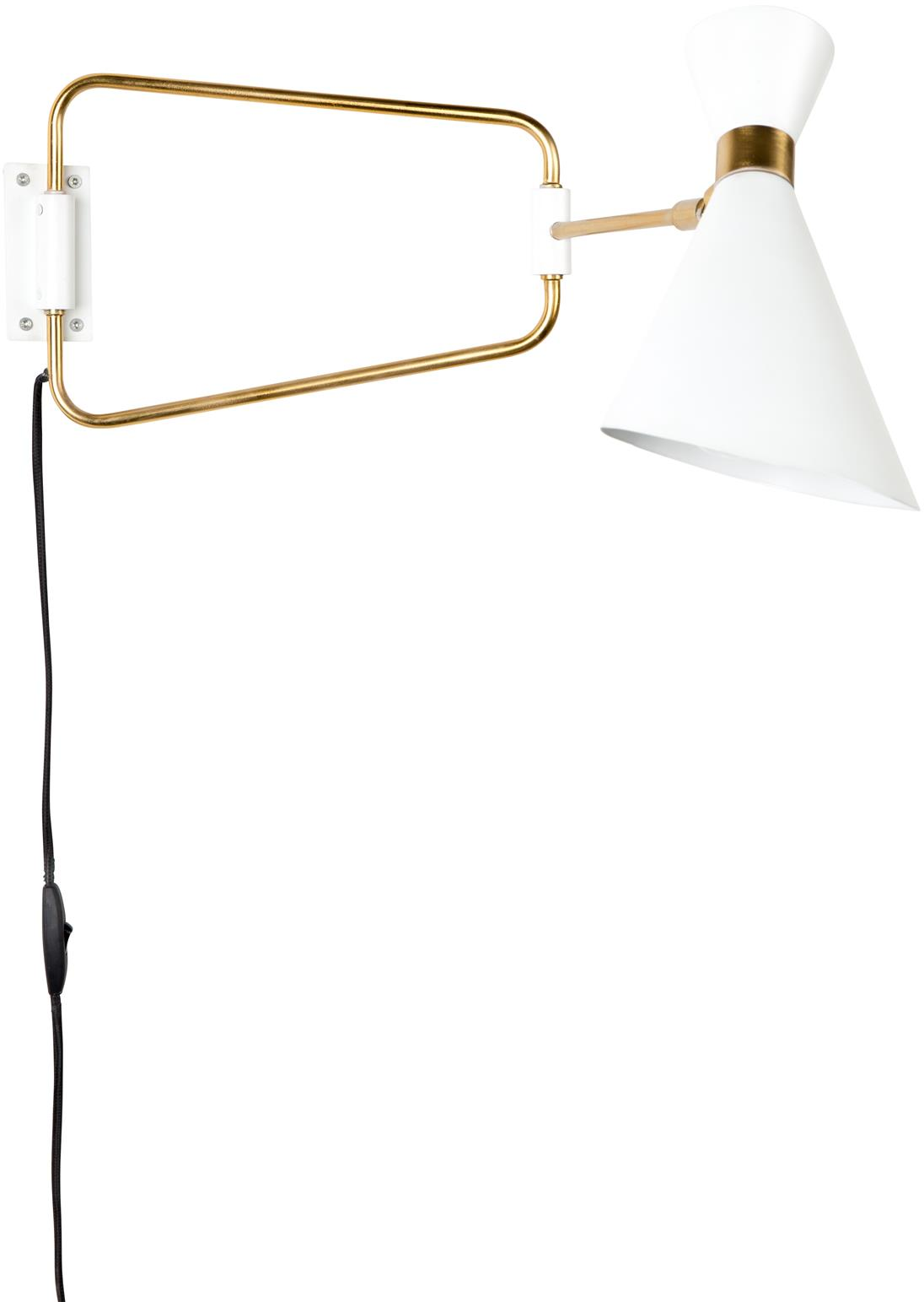 Væglampe Zuiver Shady offwhite metal med justerbar vippemekanisme E27 fatning CE-mærket indendørs belysning