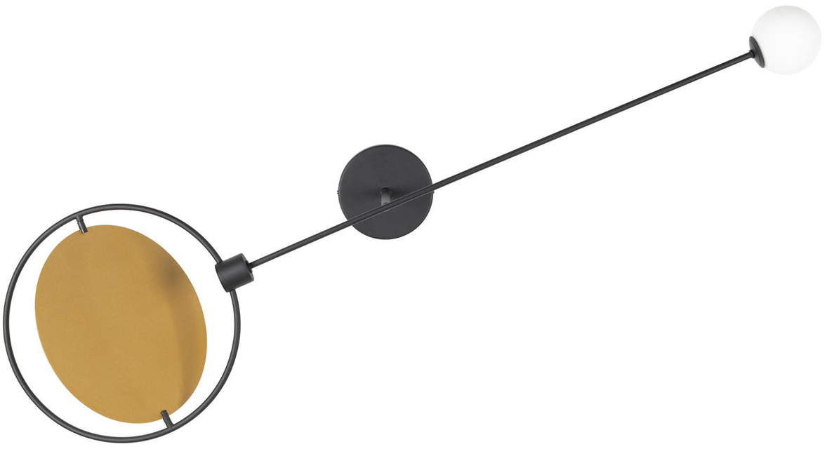 Væglampe Zuiver Sirius justerbar IP20 jern mørk sand 125 cm LED dæmpbar varm hvid