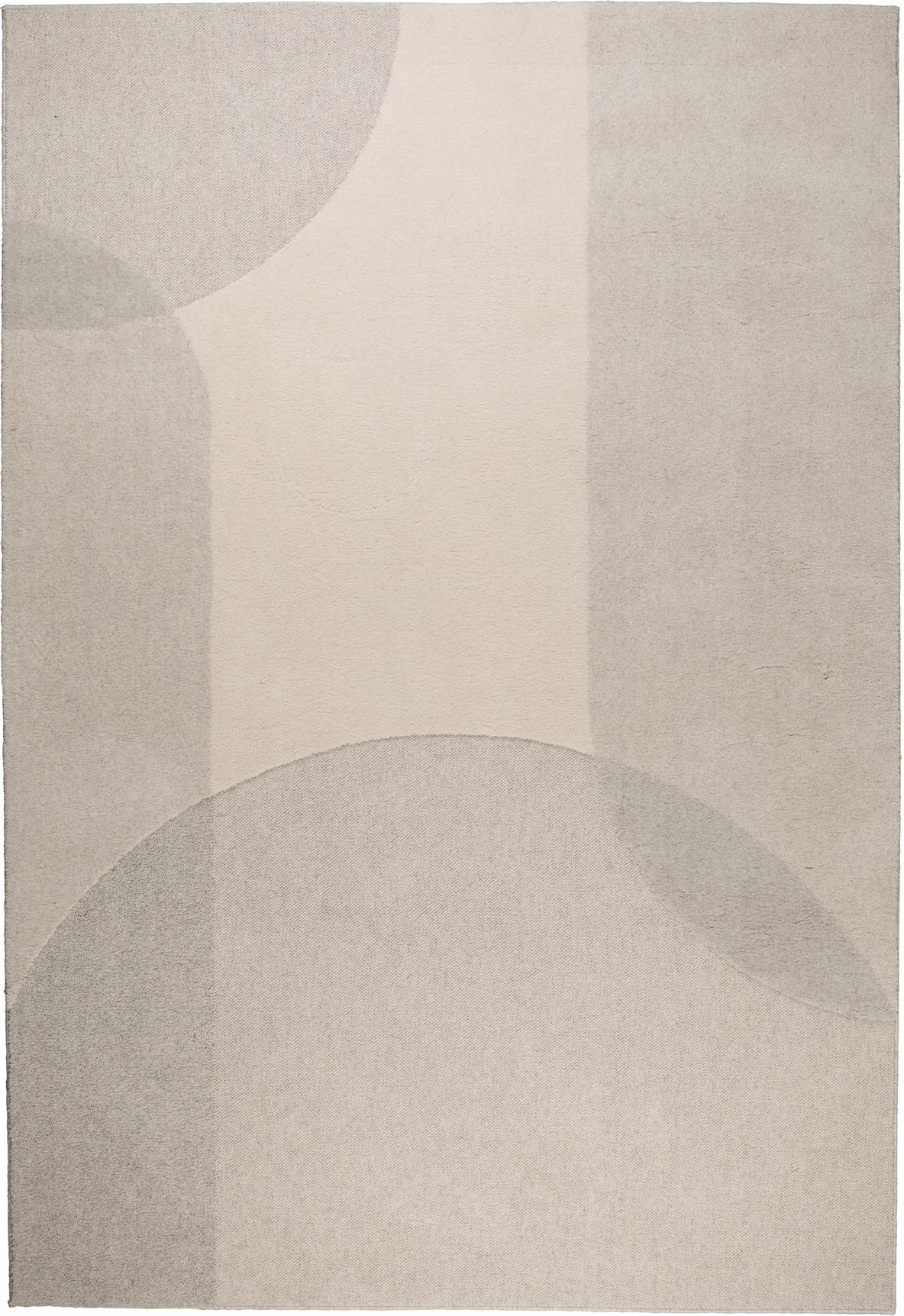 Gulvtæppe Zuiver Dream 300×200 cm lysgrå uld-viskose med skridsikker jute bagside