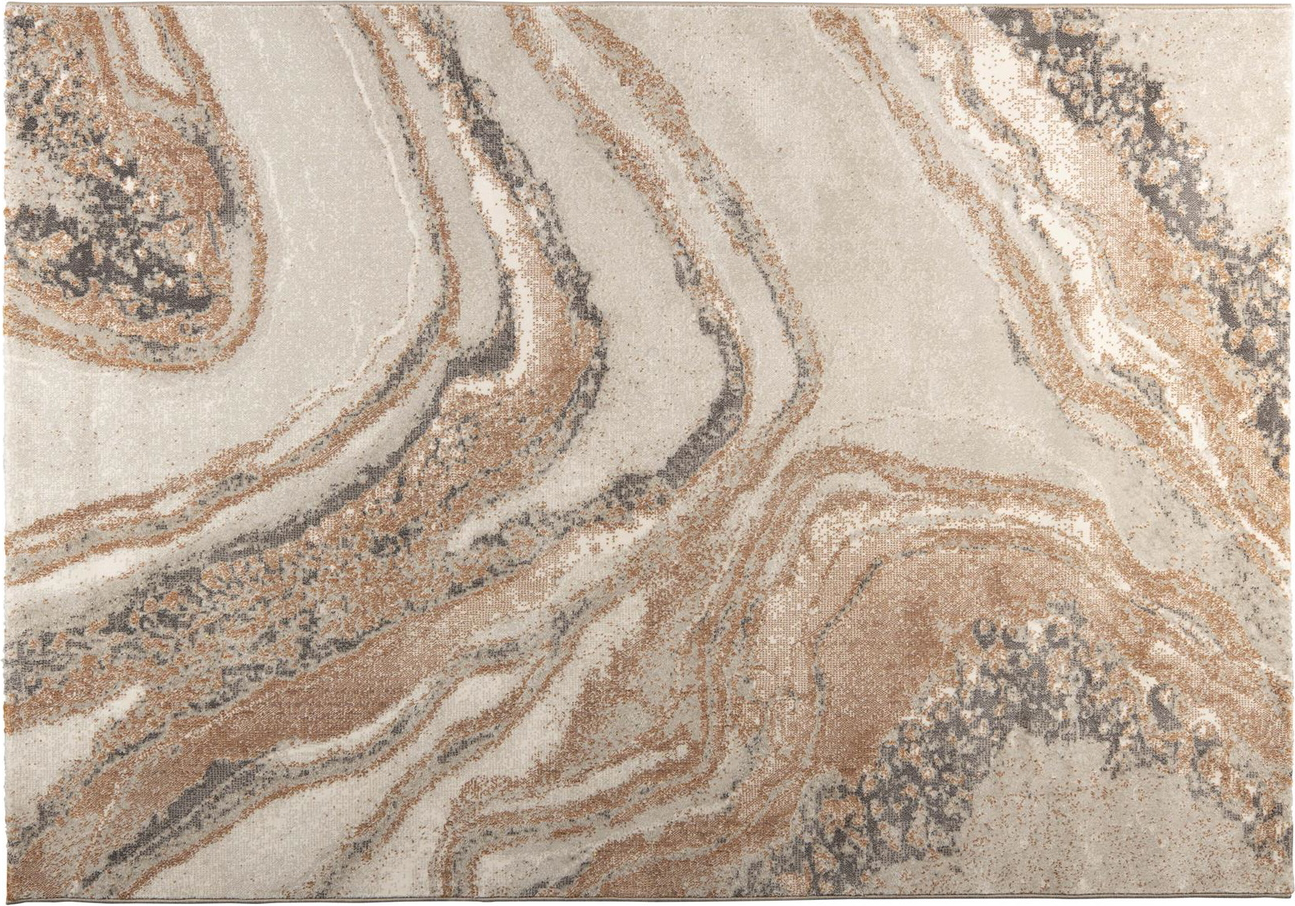 Rektangulært gulvtæppe Zuiver Solar 200x290 cm stenlysgrå