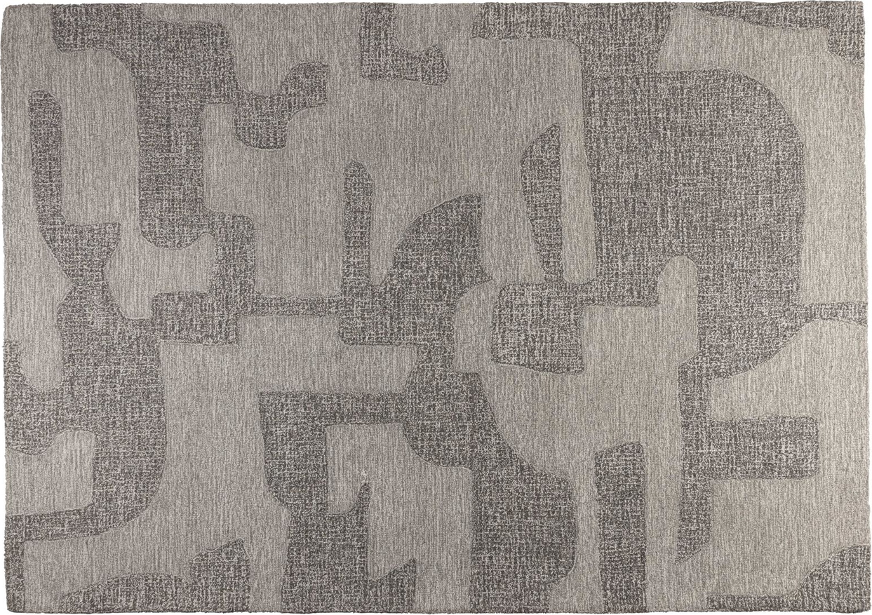 Gulvtæppe Zuiver Frantic stengrå 160 x 240 cm uld