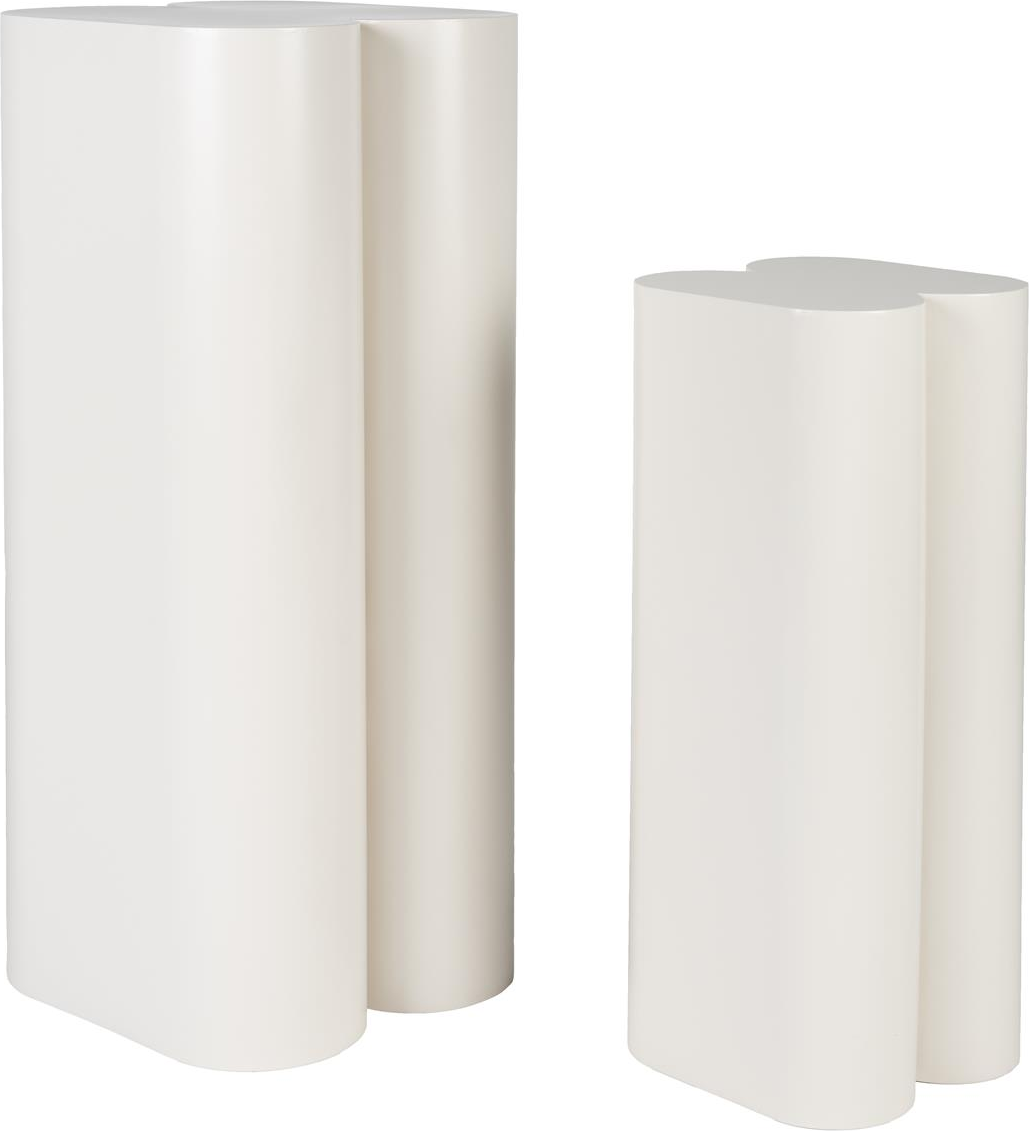 Potteplante-stativ sæt 2 stk Zuiver Shape offwhite jern H80x35x36 cm