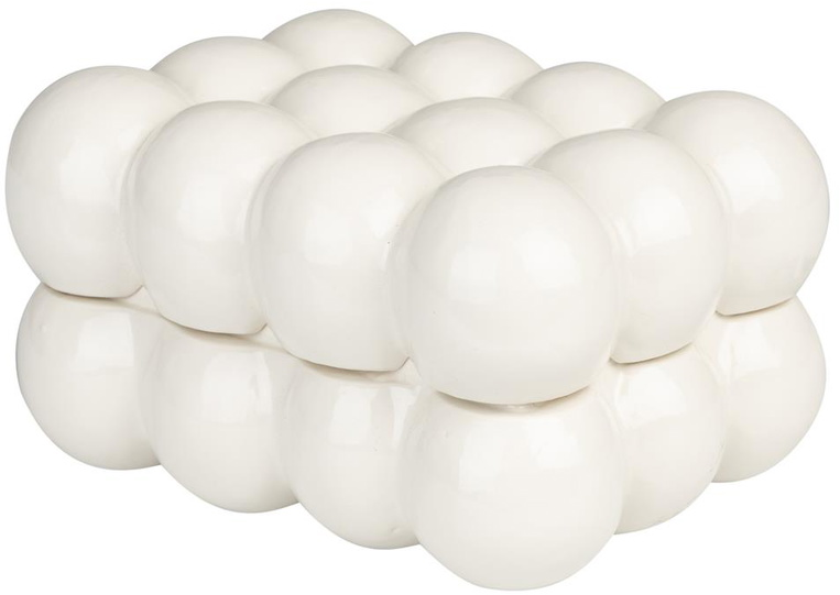 Opbevaringsboks Zuiver Bubbles offwhite aluminium 10×15×18 cm