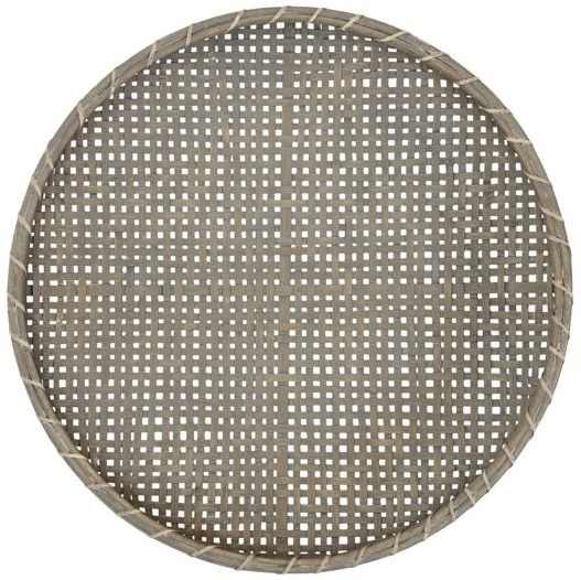 Vægkurv byNORD Tumba Ø70 x H7 cm bambus Rock