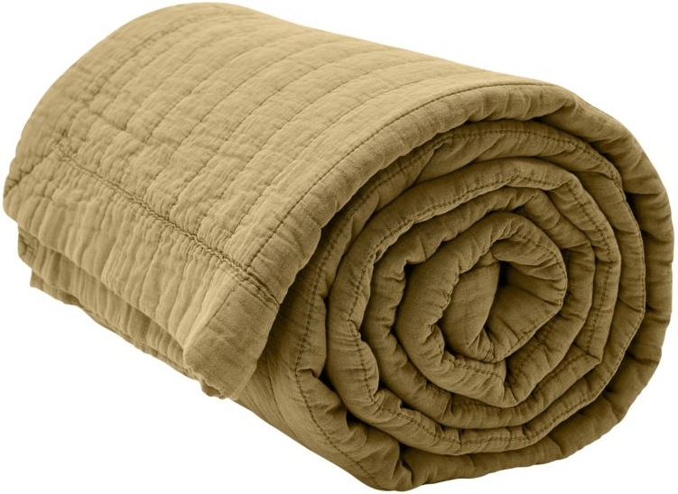 Vatteret sengetæppe byNORD Magnhild 160x280 cm seeds, bomuld/polyester