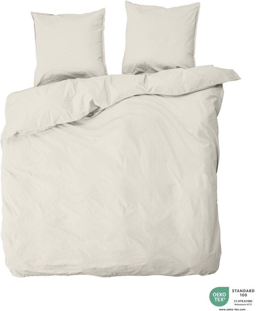 Dobbelt sengesæt byNORD Ingrid økologisk percale bomuld OEKO-TEXÂ® shell 200x220 cm med 2 pudebetræk 63x60 cm