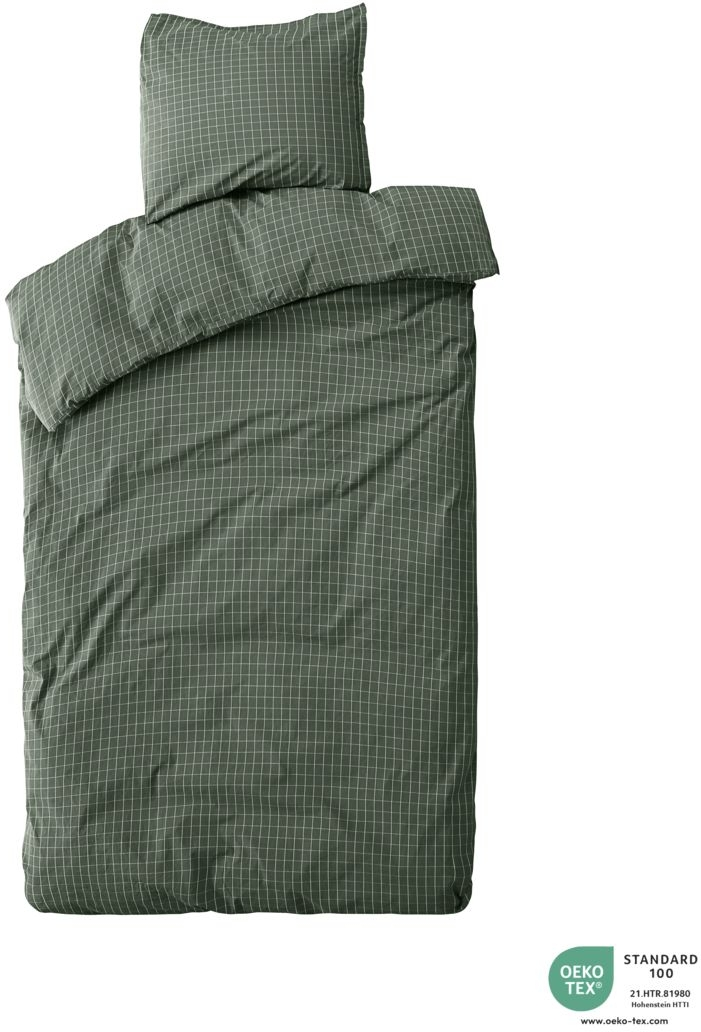 Sengesæt byNORD Erika 100% økologisk bomuld Forest w. snow 140x220 70x50 cm