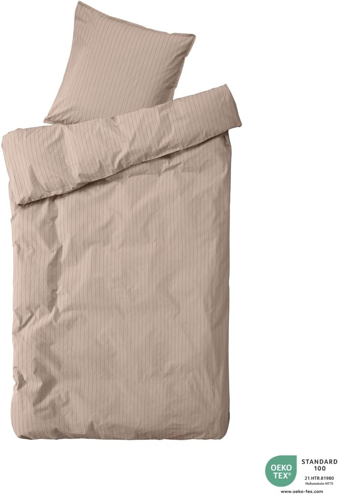 Sengesæt byNORD Dagny straw/bark 135x20080x80 cm økologisk bomuld percale