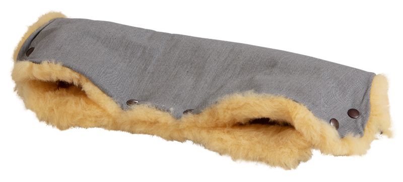 Naturkind håndmuffe i 100% lammeuld - Siebenschläfer (grå meleret)