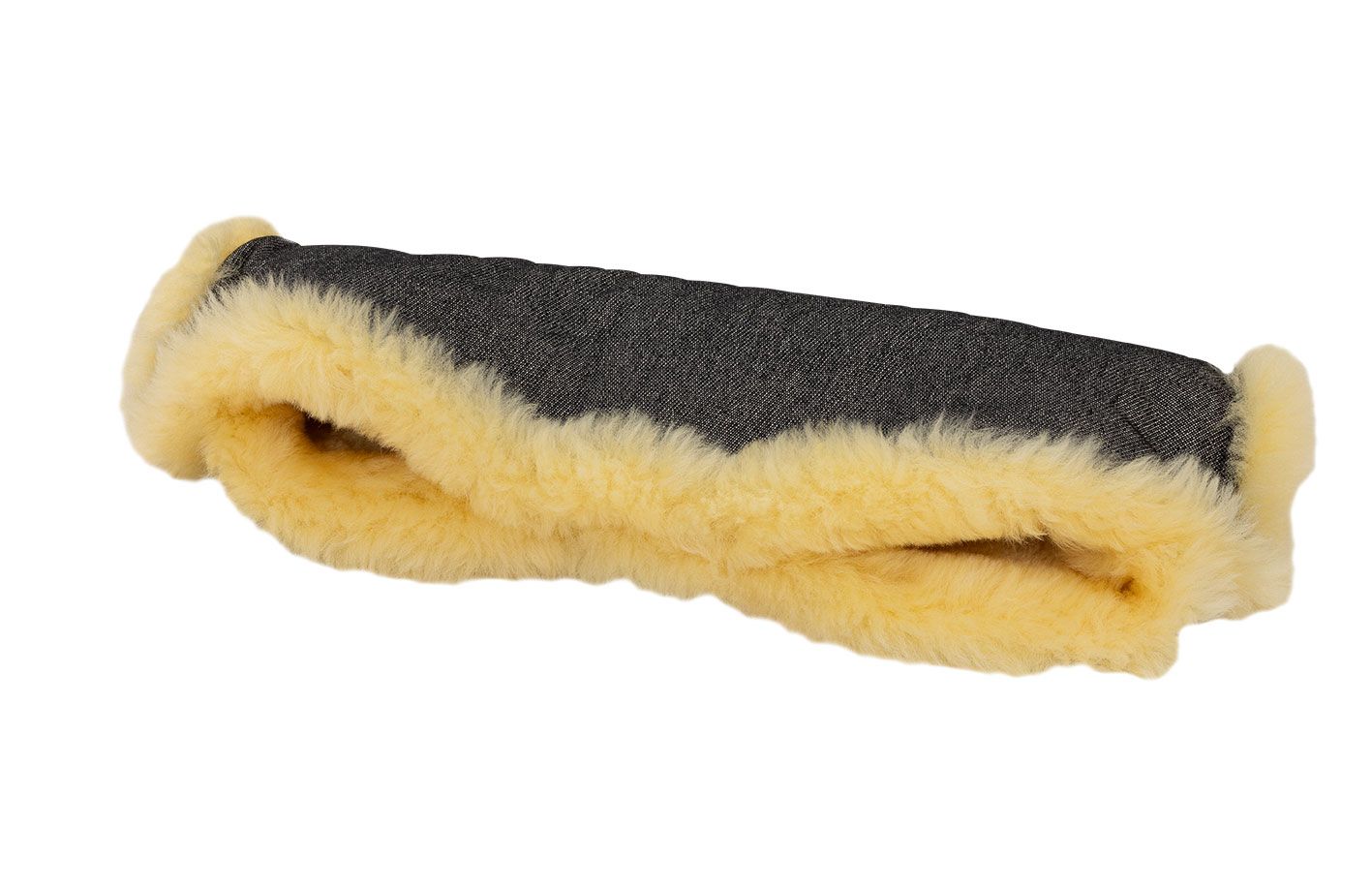 Naturkind håndmuffe i 100% lammeuld - Graphit (mørkegråmeleret)