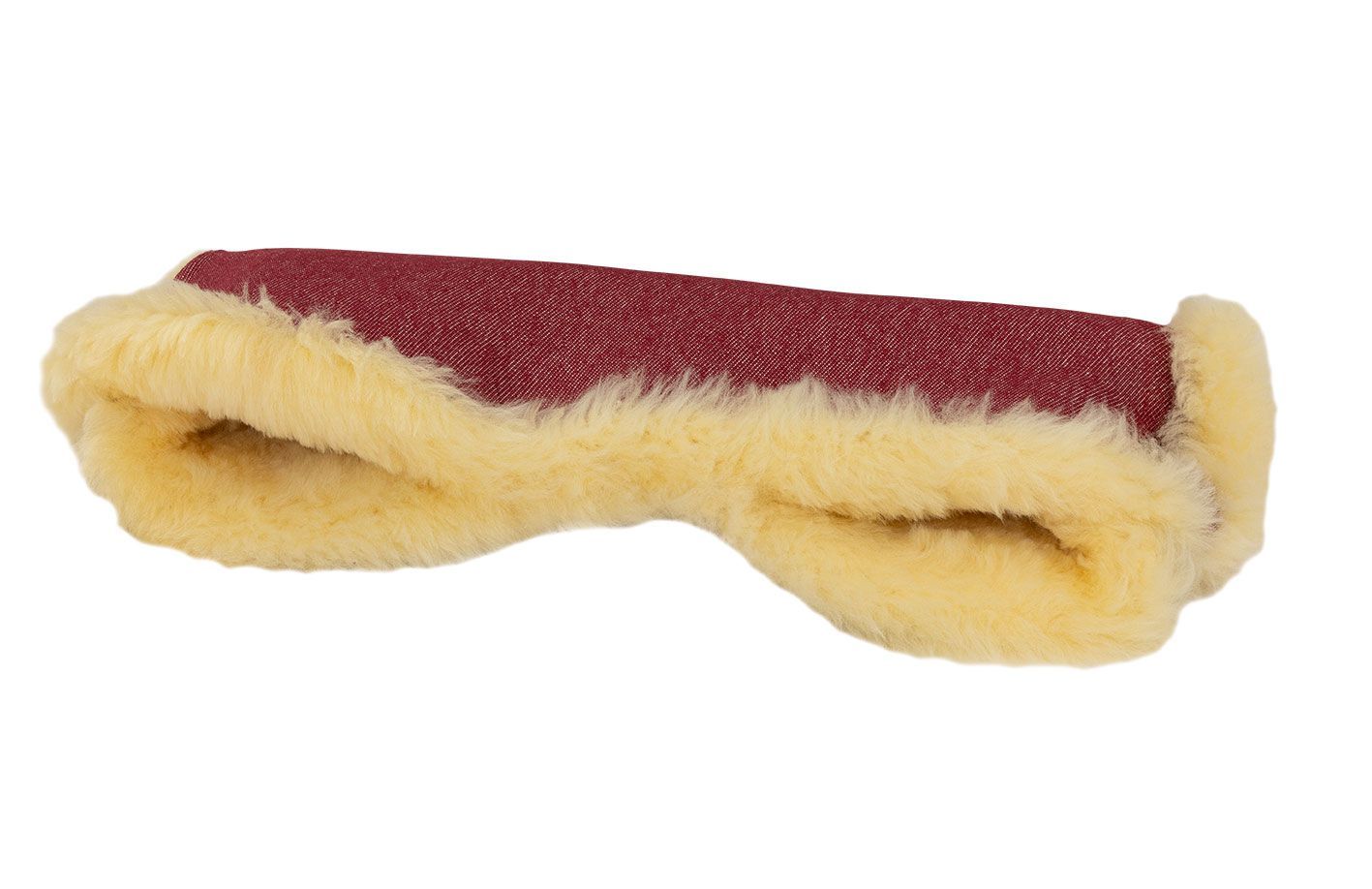 Naturkind håndmuffe i 100% lammeuld - Granada (rødmeleret)