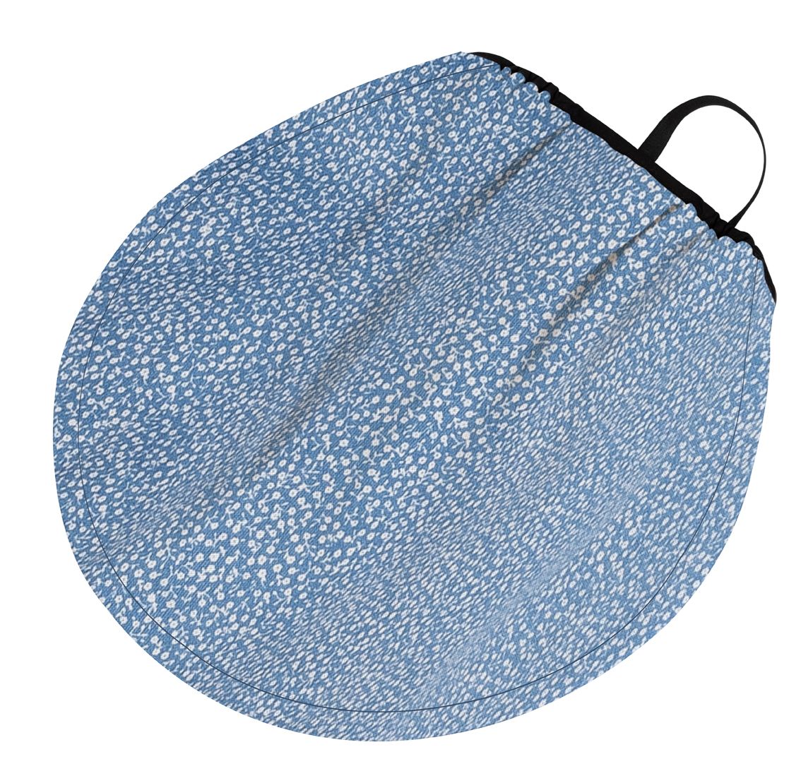 Naturkind solskærm i 100% økologisk bomuld - Flowers (lys med blomster)