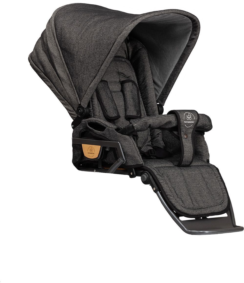 Naturkind Klapvognssæde - Graphit (mørkegråmeleret)
