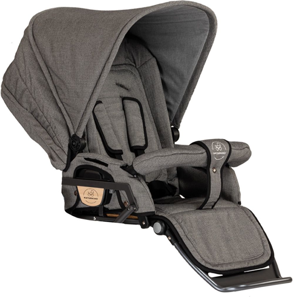 Naturkind Klapvognsdel - Tulum (grå mønster)