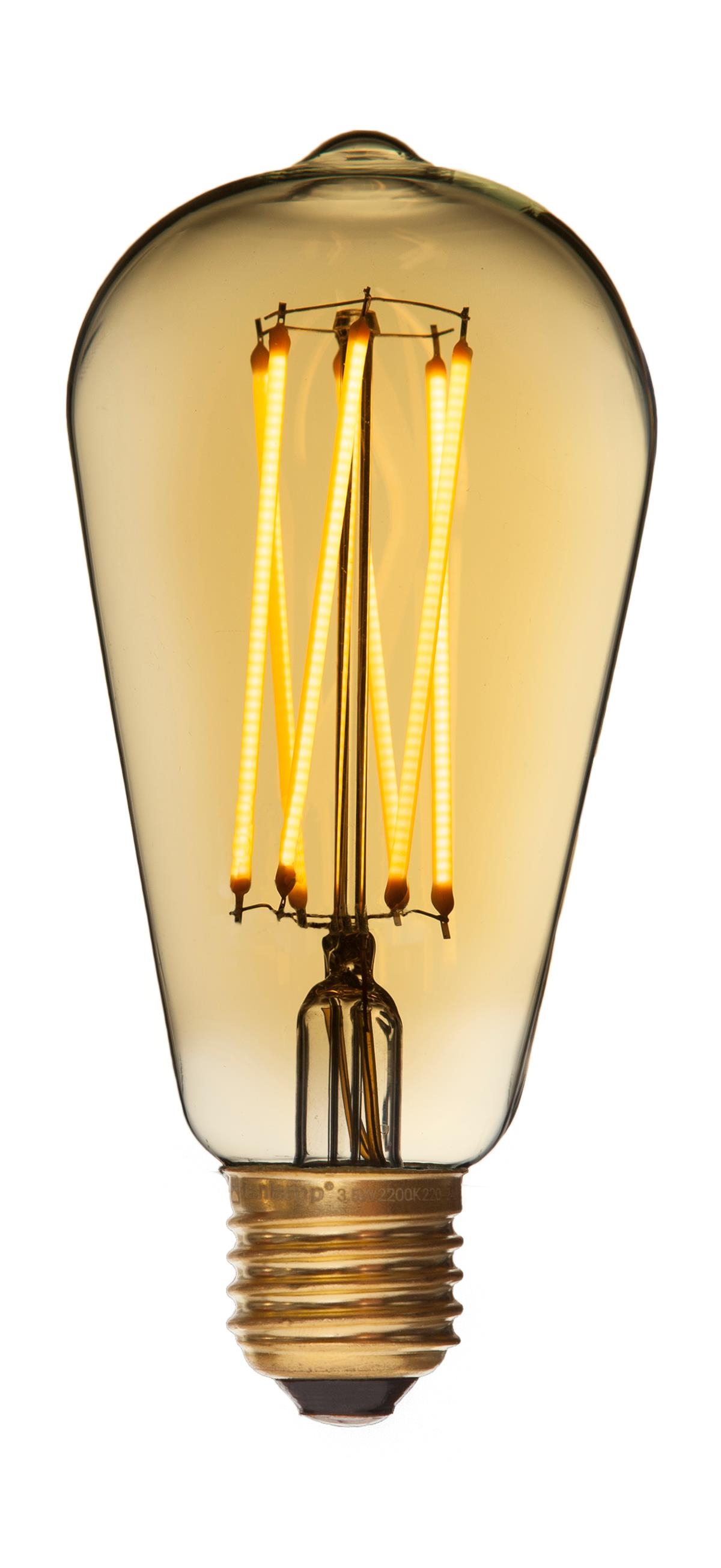 E14 - 1,5W LED Mini Edison Gold