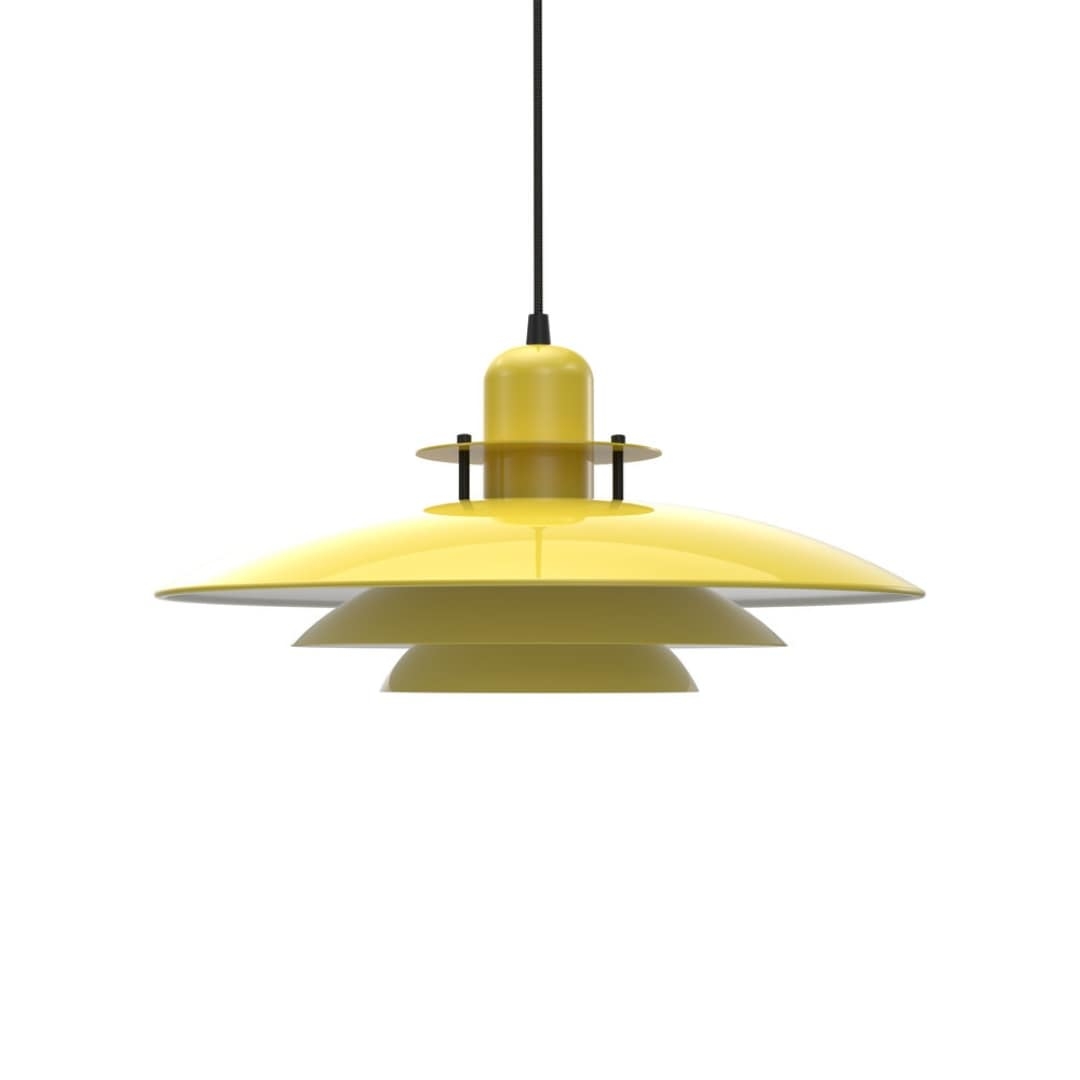 Primus I Ø43 Pendel Blank Gul/Mat Sort - Belid