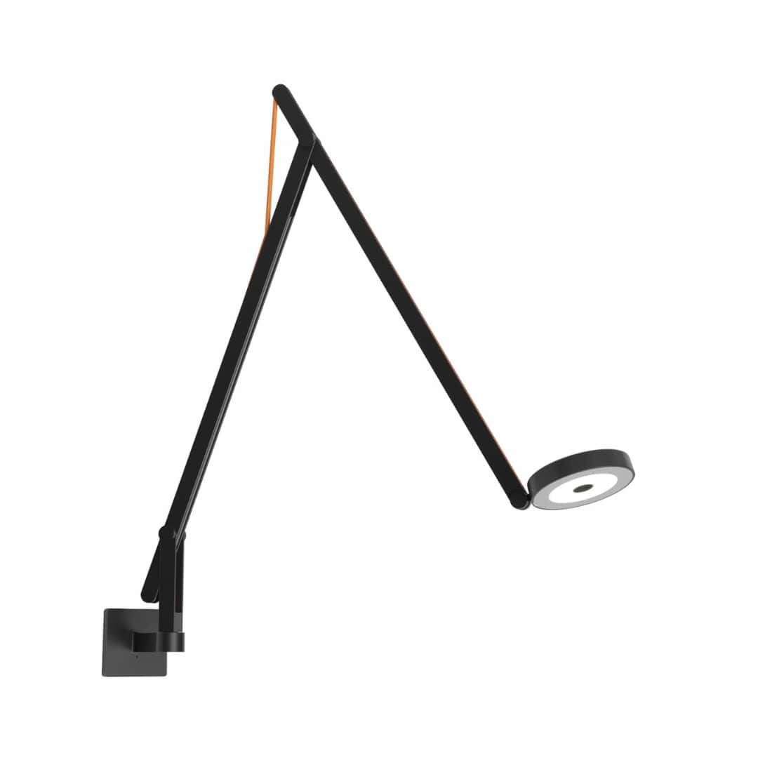 String W1 Væglampe - DTW (Dim-To-Warm) - Mat Sort/Orange - Rotaliana