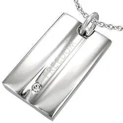 "Freedom" Hals smykke i rustfrit stål.