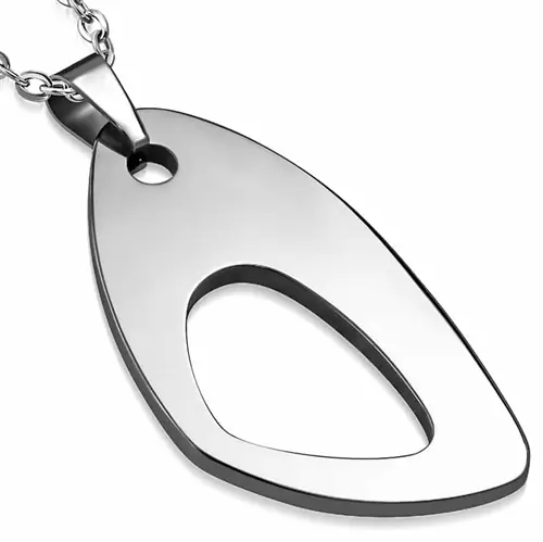 Tungsten halsmykke - Hard steel