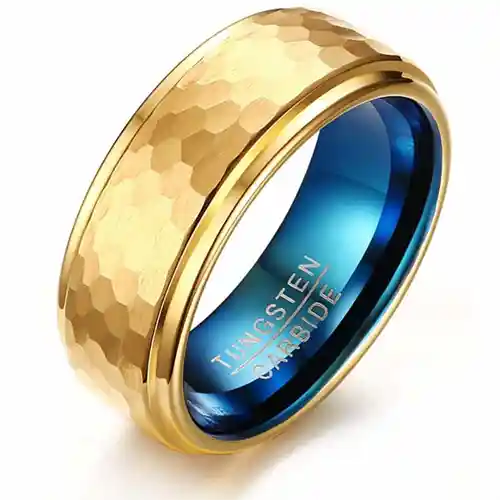 Duetone tungsten carbide ring