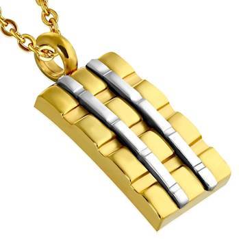 Lille forgyldt vedhæng "Nice"